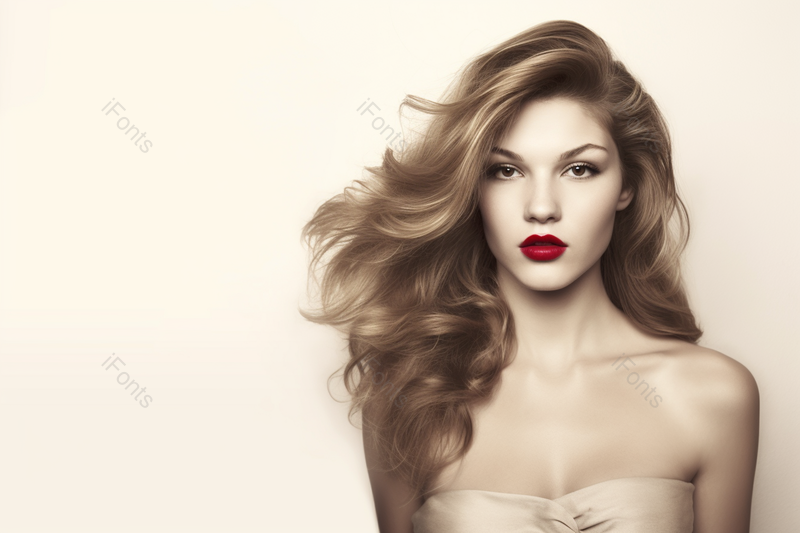 画室里的长发性感美女肖像背景,高清,摄影图,摄影图片,图片大全,摄影图免费下载